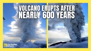 After Nearly Six Centuries, Volcano Erupts Days After Earthquake