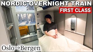 🇳🇴Riding the Norway's Amazing Overnight Train Oslo to Bergen (First Class Private Room!)