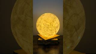 Making a Moon Lamp #moonlamp #3dlamp #moonlight lamp #papiermache #shortstutorial