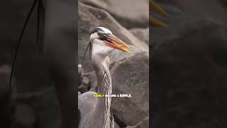 Blue Heron 🦢 Nature insane survivor💯😱 #doyouknow #getthefacts #animals #factsonly #facts #wildlife