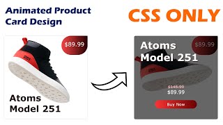 How to create Animated Product Card Design with CSS only