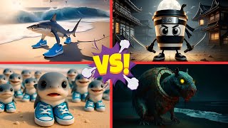 TRALALERO TRALALA vs CAPPUCCINO ASSASSINO vs BRAINROT ZOMBIE vs TRALALERITOS 🎶 Tiles Hop