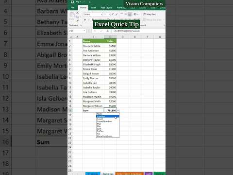 Excel quick tip to save time 🔥 Excel Quick analysis #excel #exceltips #exceltricks #exceltutorial