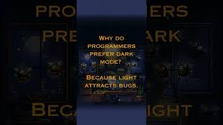 Why do programmers prefer? #wisdomuniverse #smartjoke #funnyjoke #dadjokes