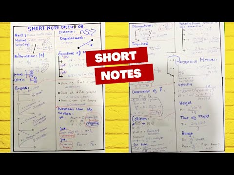 How to Make Short Notes.