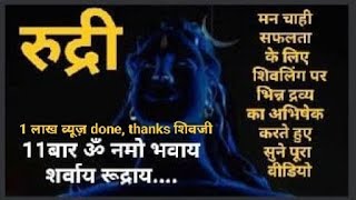 AUM NAMO BHAVAY SARVAY RUDRAY VARDAY 11 TIMES #RUDRI FOR SHIV POOJA।सिर्फ सुनने से भी होगी मानस पुजा