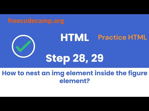 Learn free coding - how to nest img element into figure element? #figure #img #nesting