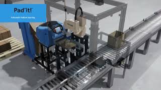 물류 포장 자동화 라인 Ranpak Automation 애니메이션 입니다.