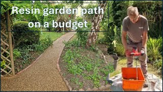 Resin bond garden path on a budget !