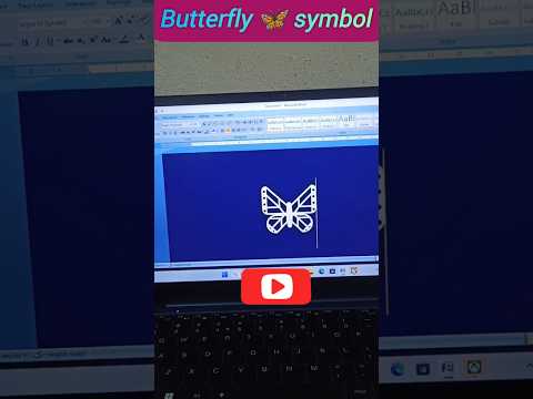 Butterflies symbol in MS word shortcut key#shortcutkeys #butterfly #symbols #msword #ytshorts
