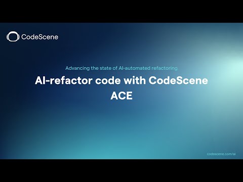 AI refactoring with CodeScene ACE | Tutorial | AI Coding Assistant