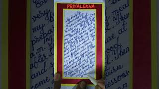 Simple Cursive Handwriting || #shorts #priyalekha #handwriting #cursive #calligraphy  @Pradip000