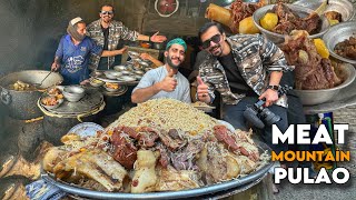 Mountain Meat Pulao Of Peshawar - Extreme Level Rosh, Street Food in KPK, Pakistan