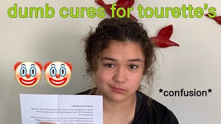 Dumb Cures For Tourettes