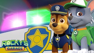 Rocky helps Chase Fix his Light's | Rocky's Garage | PAW Patrol | Cartoons for Kids