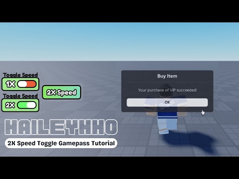 How to make a 2x Speed Toggle Gamepass | ROBLOX Studio Scripting Tutorial