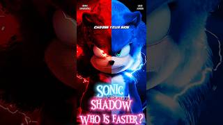 Sonic & Shadow: Who Is Faster in Sonic The Hedgehog 3? #shorts #trending #godzilla #transformers