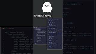 Ghost Up Down using in css and html short #html #css #htmlshorts