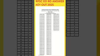 rpsc eo ro answer eky out 2025 #viralvideo #trending #shortsfeed #shorts #rpsceoro #rpsc #rpsceo #yt