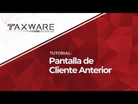 Tutorial - Pantalla de Cliente Anterior