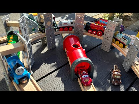 Brio & Wooden Train Thomas ☆ 3D Ramp & Gold Mine