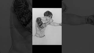BTS JUNGKOOK INNOCENT TO DEVIL PENCIL DRAWING.. #youtubeshorts #best #foryou #btsjk #sketch #1tech