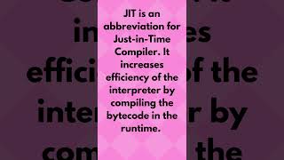 What is JIT in java