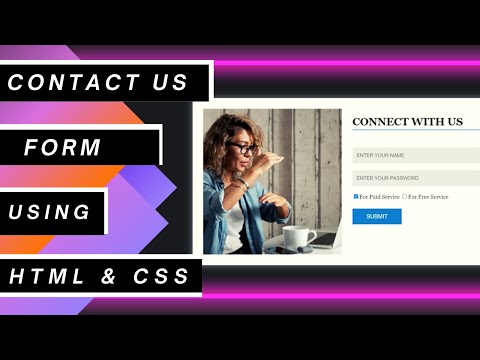 Contact Us Form Using Html & CSS | THE WEBFIX