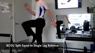 Perth Physiotherapy - BOSU Balance Exercises - i Physio Perth