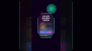Animated Balloons login form Using HTML CSS |#loginform #frontend #webdevelopment #shorts  #signup