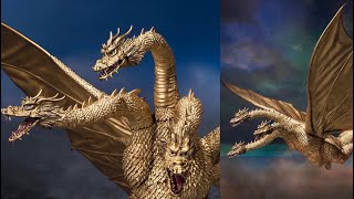 New Godzilla King Ghidorah 1972 action figure revealed by Tamashii Nations preorder info