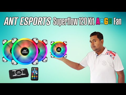 Ant Esports Superflow 120 Auto ARGB Fan Unboxing And Review | Gaming PC RGB Fans