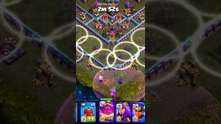 🔥TH17 Fireball OP! | 9 Invisibility Spells Strategy💥 | Clash of Clans Shorts