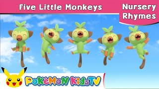 【ポケモン公式】Five Little Monkeys－ポケモン Kids TV【英語のうた】