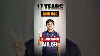 AIR 69 in JEE Advanced – Avik Das🔥| Cracked NEET, WBJEE & Board Topper | IIT Motivation #shorts