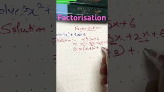 Factorisation #factorisation #youtubeshorts #mathshorts #maths #mathsclass #mathsforkids#mathematics