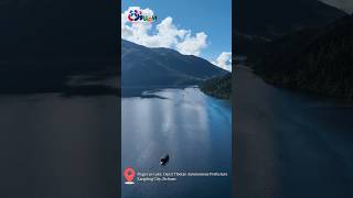 Explore Mugecuo, a breathtaking blue lake surrounded by majestic snow-capped peaks! #sichuan