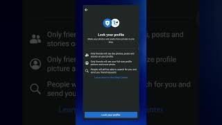 How to lock facebook profile on android 🔒 | my technical lens #shorts