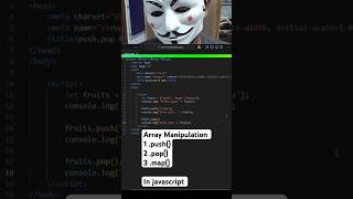 #6 JavaScript Array Methods  .push(), .pop(), .map() | Javascript tutorial for beginners