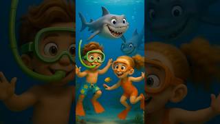 Shark Dance!! #disney #kidsadventure #krabitown #railaythailand #krabi #cartoon #thaibeaches