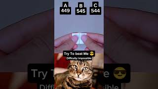 Who can beat Me 😏 ?? #trending #shorts #bombastic #catbombastic #cat #guessthenumber #guessinggame