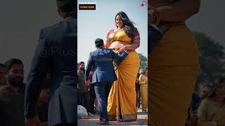 AI Vision: Tall, Strong & Stunning Plus Size Saree! 🔥