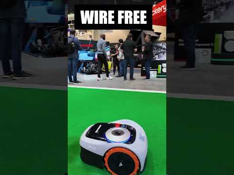 Robot lawnmower. #ces2024 #ces #robot @segway