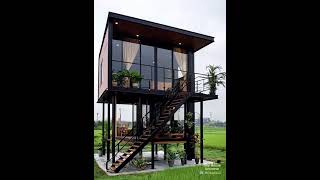 2 Storey 20 Sqm Small House Plans #smallhouse #relax #easyhouse #smallhousedesign #tinyhouse
