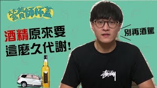 原來酒精要這麼久才能代謝???別再酒駕了!!!【三分鐘看營養】