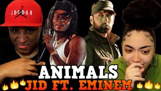 MY DAD REACTS TO JID - Animals (Pt.1) ft. Eminem REACTION