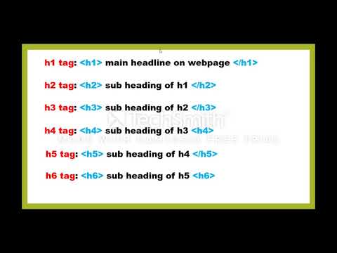 HTML-Heading Tag | Part 3