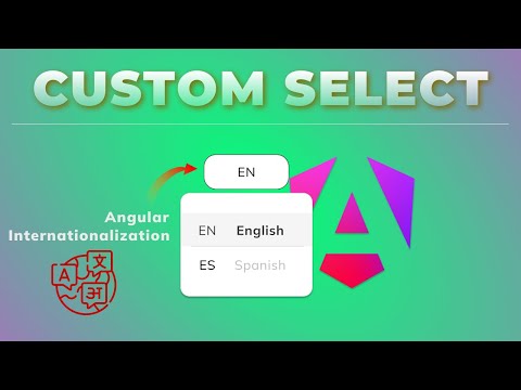 Angular Internationalization - Custom select component