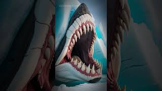 Fictional Story - Frozen Megalodon Awakes: A Prehistoric Predator Freed from Antarctic Ice