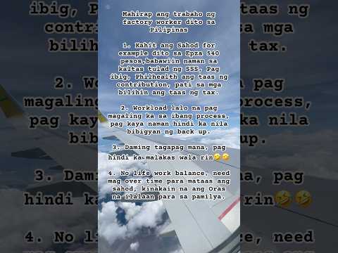That’s the reality of life as a factory worker in the Philippines #factoryworkers#MasterC.